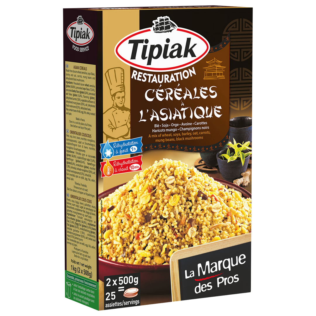 Céréales à l'asiatique - TIPIAK® RESTAURATION - Boite de 1 kg