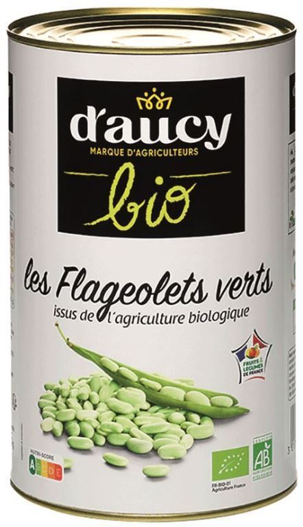 Flageolets verts Bio - D'AUCY - Boite 5/1