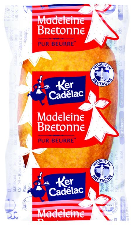 Madeleine bretonne pur beurre - KER CADELAC - Carton de 150 sachets