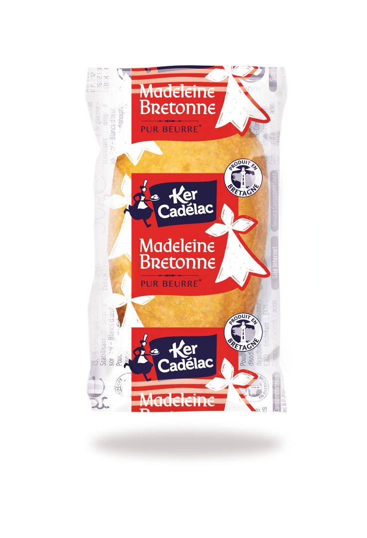 Madeleine bretonne pur beurre - KER CADELAC - Carton de 150 sachets