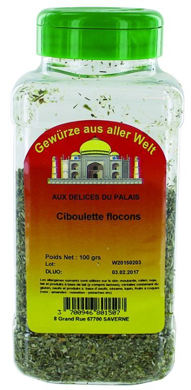 Ciboulette coupée - DELICES DU PALAIS - Pot de 100 g