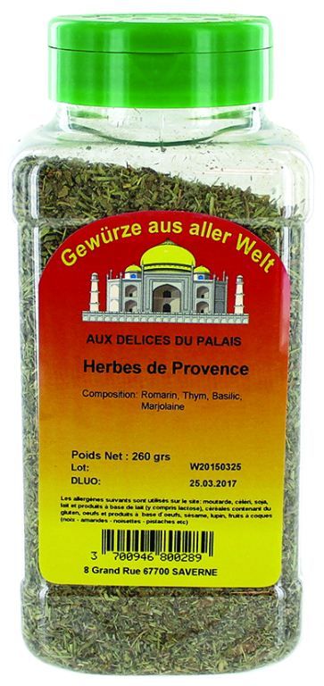 Herbes de Provence - DELICES DU PALAIS - Pot de 260 g