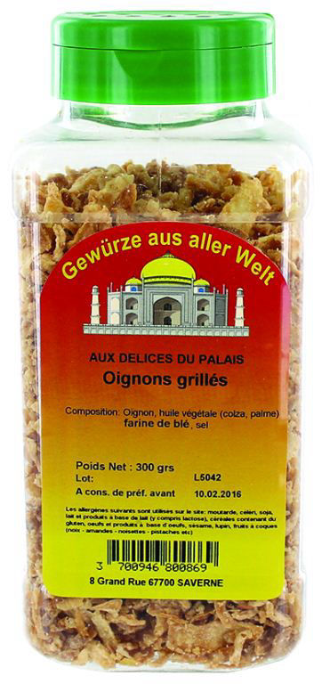 Oignons grillés - DELICES DU PALAIS - Boite de 300 g