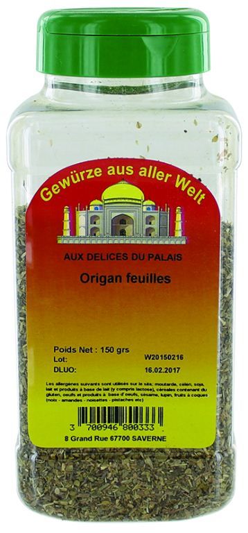 Origan spécial pizza - DELICES DU PALAIS - Pot de 150 g