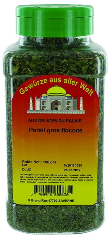 Persil en gros flocon - DELICES DU PALAIS - Pot de 100 g