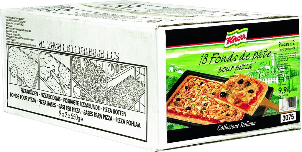 Fonds de pâte à pizza X18 - KNORR - Carton de 18 unités