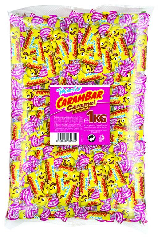 Minis carambar caramel - CARAMBAR - Sachet de 1 kg