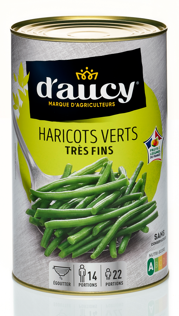 Haricots verts très fins CE2 - D'AUCY - Boite 5/1