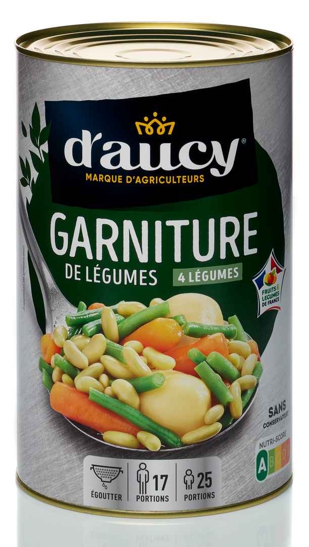 Garniture aux 4 légumes - D'AUCY - Boite 5/1