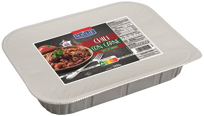 Chili con carne - SOULIE - Carton de 4 plateaux