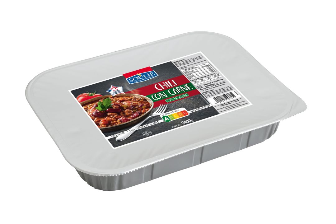 Chili con carne - SOULIE - Carton de 4 plateaux