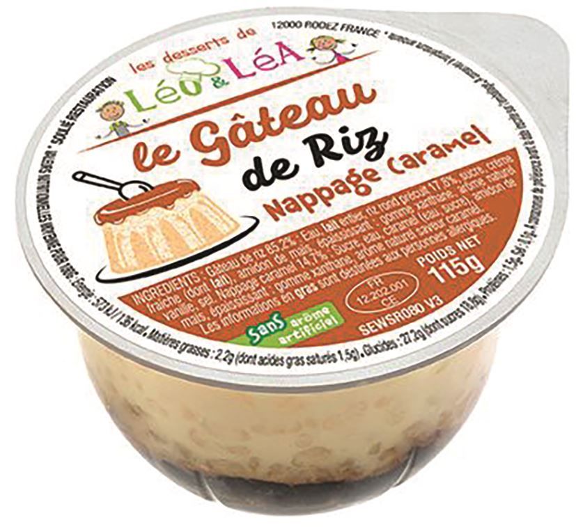 Gâteaux de riz nappage caramel - SOULIE - Carton de 72 coupelles