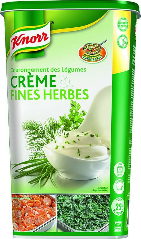 Couronnement de légumes crème et fines herbes déshydraté - KNORR - Boite de 1 kg