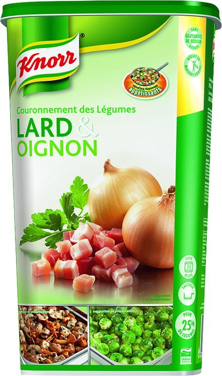 Couronnement de légumes lard et oignon déshydraté - KNORR - Boite de 1 kg