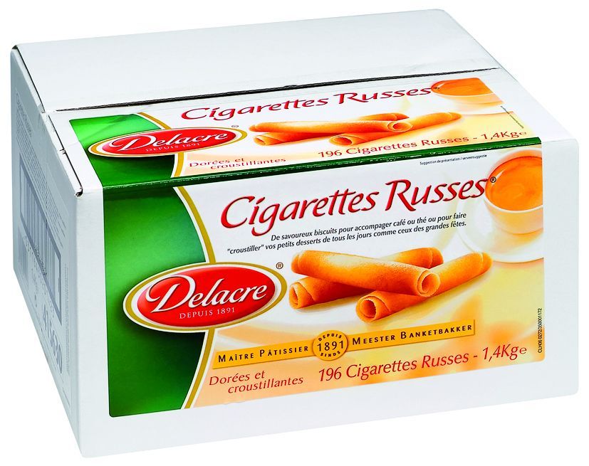 Cigarette Russe - DELACRE - Boite de 1,4 kg