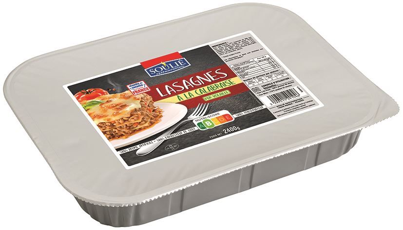 Lasagnes à la Calabraise pur volaille - SOULIE - Carton de 4 plateaux