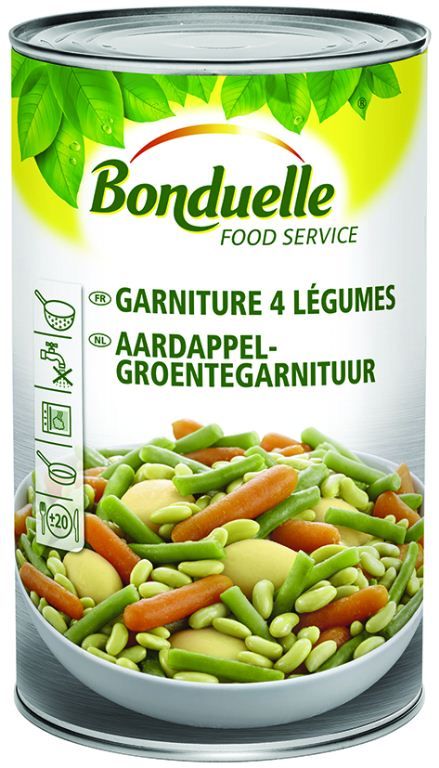 Garniture aux 4 légumes - BONDUELLE - Boite 5/1