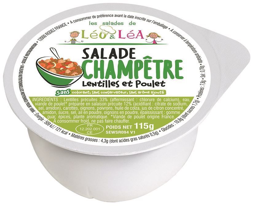 Salade champêtre - SOULIE - Carton de 72 coupelles