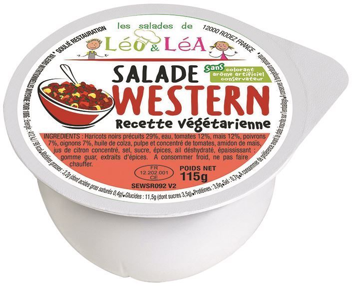 Salade western - SOULIE - Carton de 72 coupelles