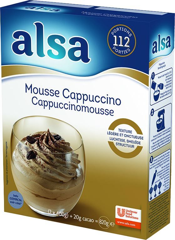 Mousse cappuccino - ALSA - Boîte de 820 g