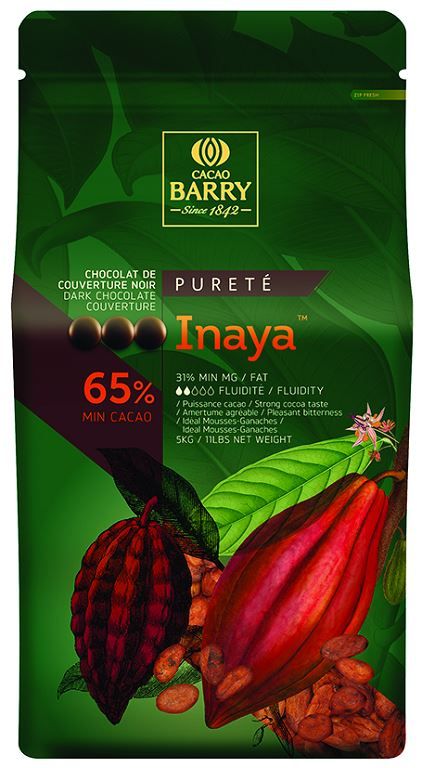 Chocolat noir 65% en pistoles Inaya - BARRY - Sac de 5 kg