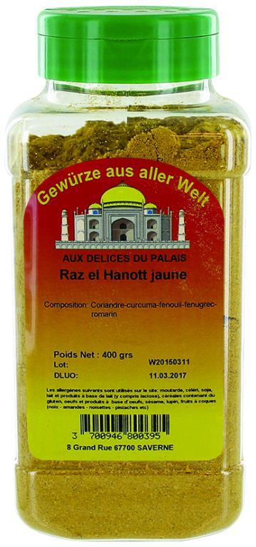 Raz el hanout - DELICES DU PALAIS - Pot de 400 g