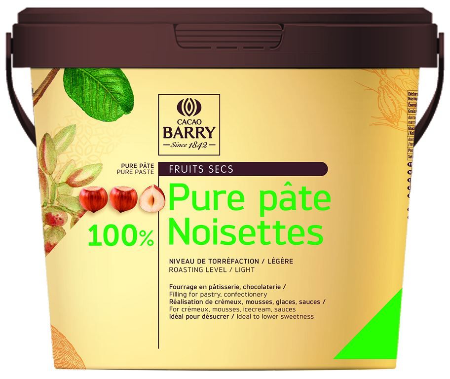 Pure pâte de noisettes pure - BARRY - Seau de 5 kg