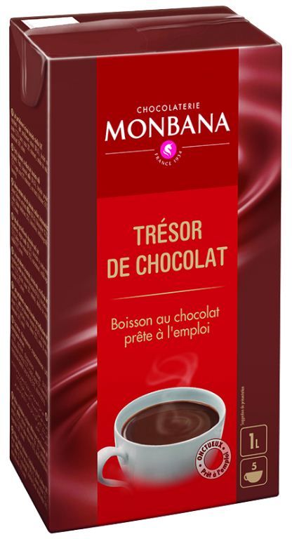 Boisson chocolatée prête à l'emploi - MONBANA - Carton de 6 briques