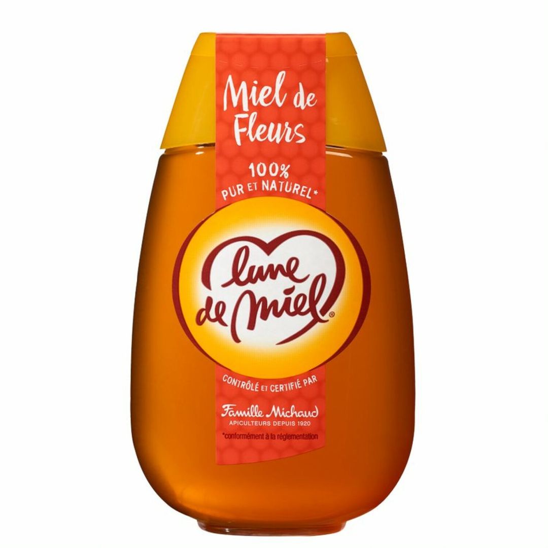 Miel de fleurs liquide - LUNE DE MIEL - Flacon de 500 g