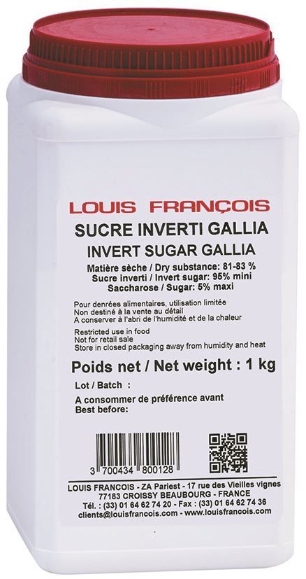 Sucre inverti Gallia - LOUIS FRANCOIS - Boite de 1 kg