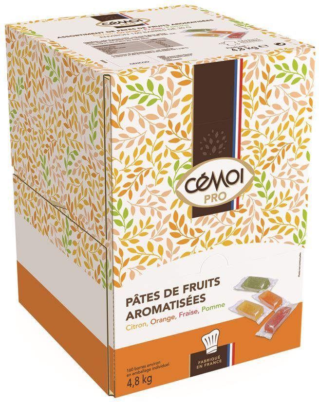 Assortiment de pâtes de fruits - CEMOI - Boite de 160 unités