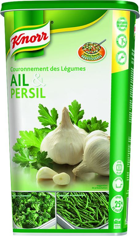 Couronnement de légumes ail et persil déshydraté - KNORR - Boite de 1 kg