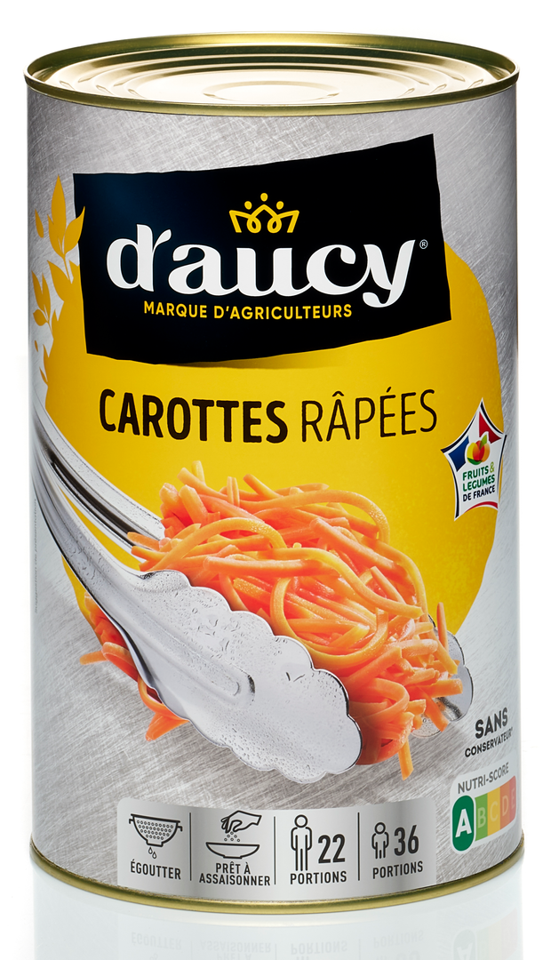 Carottes râpées - D'AUCY - Boite 5/1