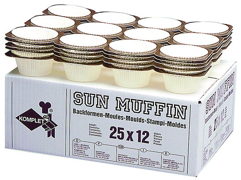 Caissettes Sun Muffin - COMPLET - Carton de 300 unités