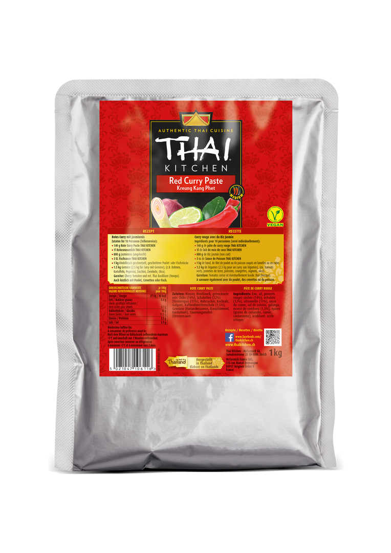 Curry rouge en pâte - THAI KITCHEN - Sachet de 1 kg