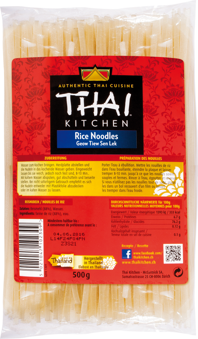 Nouilles de riz - THAI KITCHEN - Paquet de 500 g