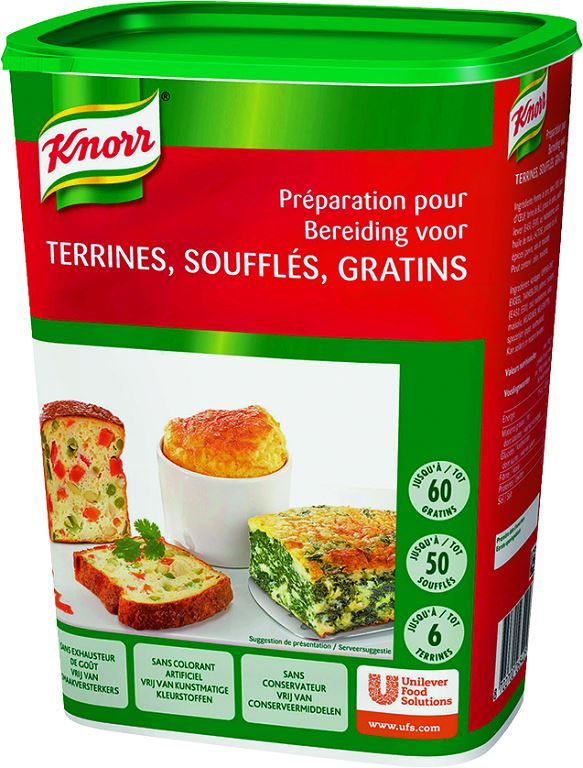 Préparation pour terrines, soufflés et gratins - KNORR - Boite de 720 g