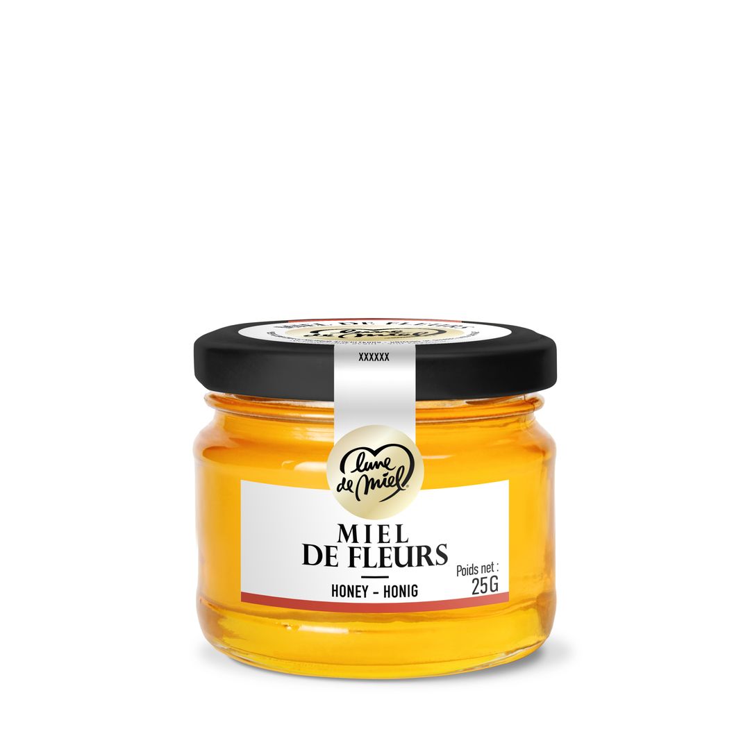 Miel de fleurs liquide - LUNE DE MIEL - Carton de 48 pots