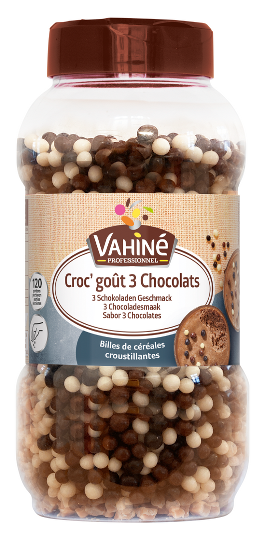 Croc goût 3 chocolats - VAHINE - Boite de 400 g