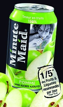 Jus de pomme Minute Maid sans sucres ajoutés - MINUTE MAID - Pack de 24 boites