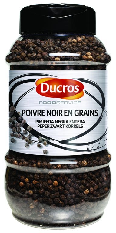 Poivre noir en grains - DUCROS - Boîte de 460 g
