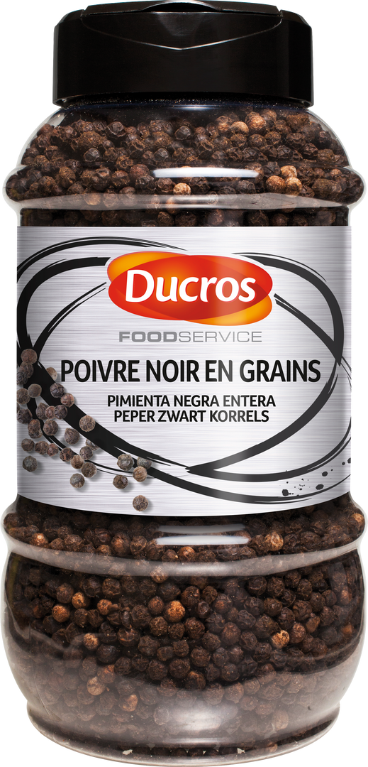 Poivre noir en grains - DUCROS - Boîte de 460 g