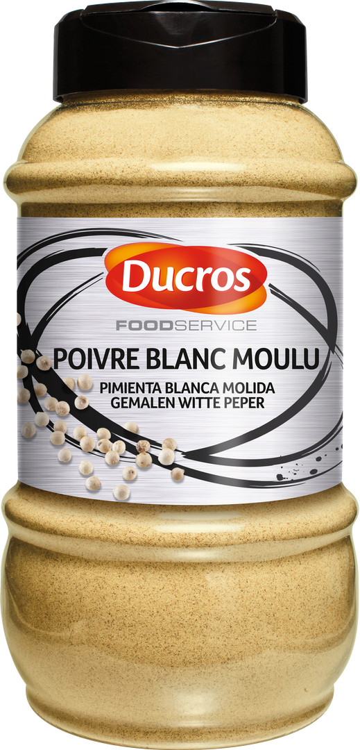 Poivre blanc moulu - DUCROS - Boîte de 425 g