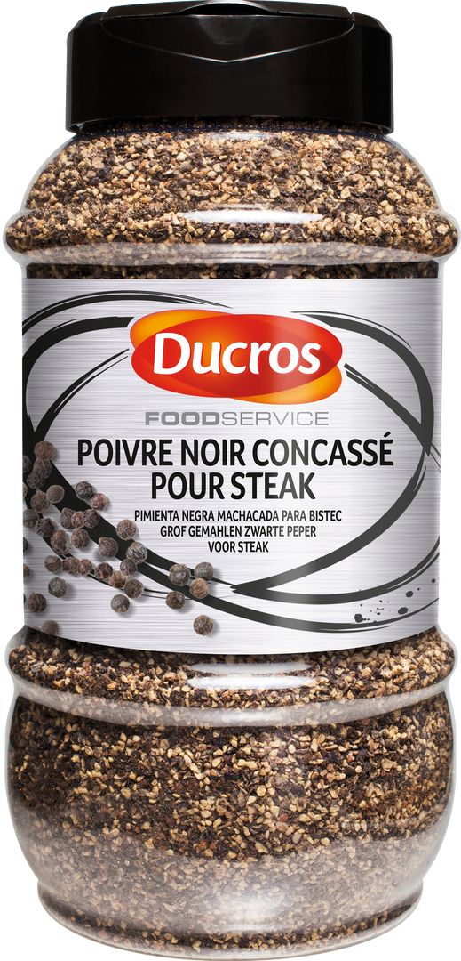 Poivre noir concassé pour steak - DUCROS - Boîte de 420 g