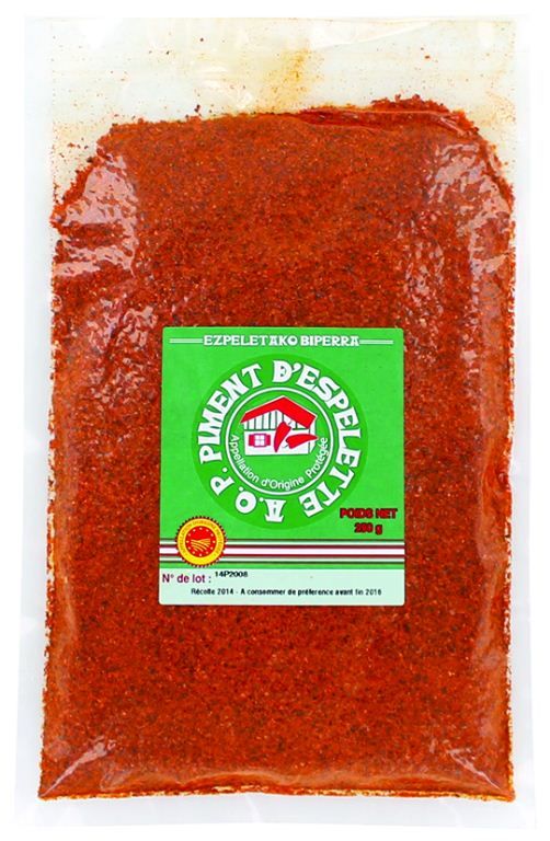 Piment d'Espelette AOP - DELICES DU PALAIS - Sachet de 250 g