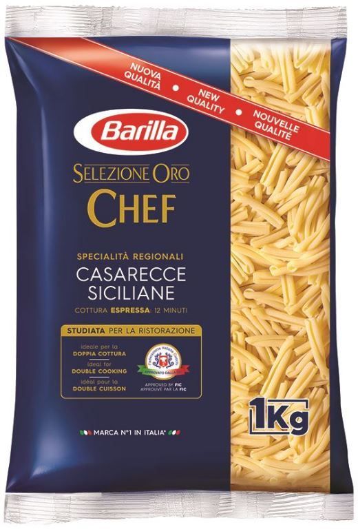 Casarecce Siciliane Oro Chef - BARILLA - Carton de 9 sachets
