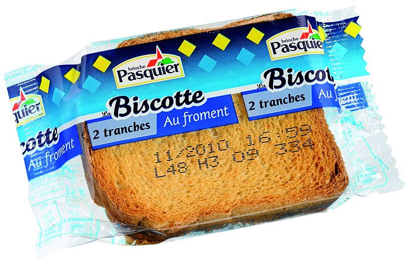 Biscottes au froment X2 - PASQUIER - Carton de 208 sachets
