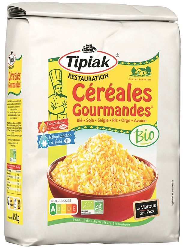 Céréales gourmandes® Bio - TIPIAK® RESTAURATION - Sac de 4,5 kg