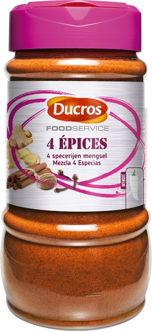 Quatres épices moulues - DUCROS - Pot de 200 g