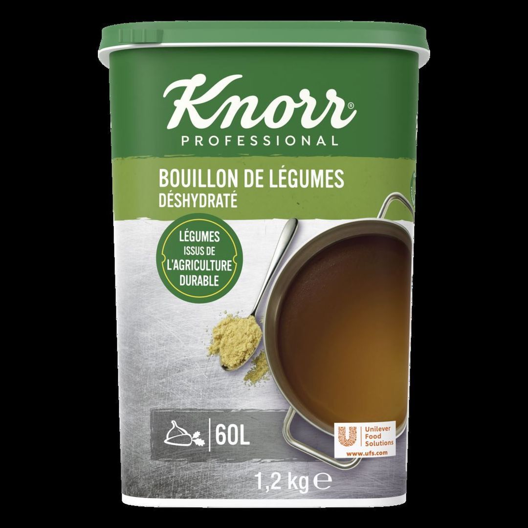 Bouillon de légumes déshydraté - KNORR - Boite de 1,2 kg